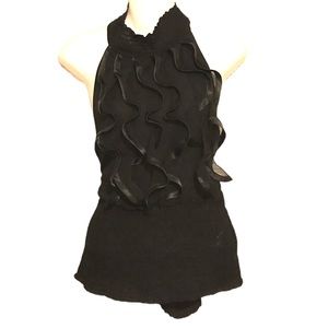 Sheer 2b halter backless top